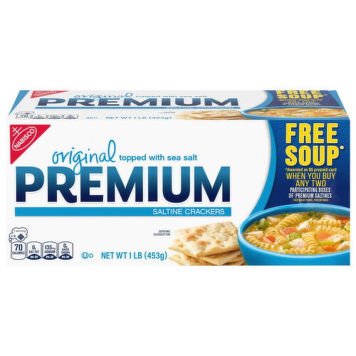 Premium Original Saltine Crackers Image 1 of 6