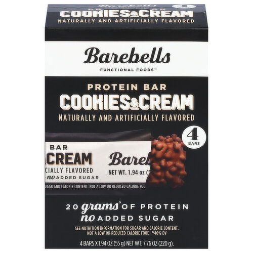 Barebells Protein Bar, Cookies & Cream