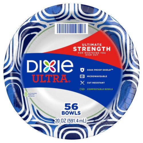 Dixie Ultra Bowls, Ultimate Strength, 20 Ounce