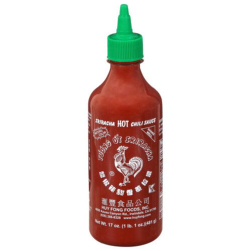 Huy Fong Chili Sauce, Hot, Sriracha