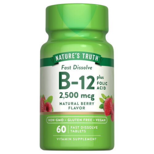 Nature's Truth Tablets 2500 mg Fast Dissolve B-12