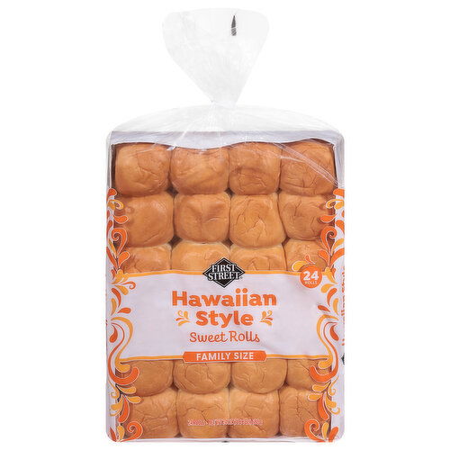 First Street Sweet Rolls, Hawaiian Style, Family Size