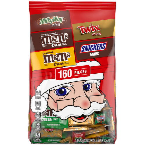 Mixed M&M'S, SNICKERS, MILKY WAY & TWIX Holiday Candy 