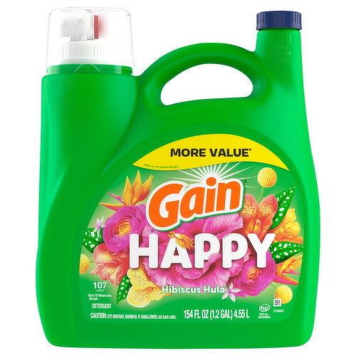 Gain Detergent, Happy, Hibiscus Hula