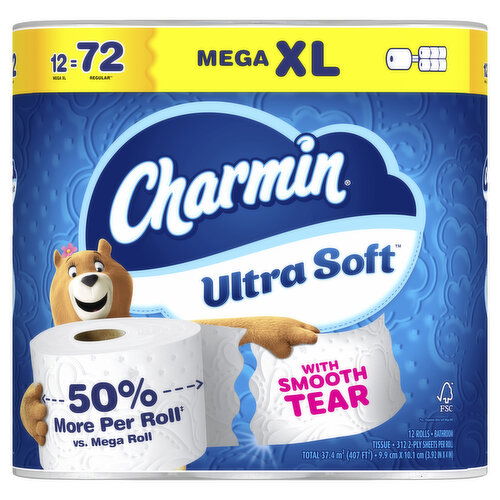 Charmin Ultra Soft Mega XL Bathroom Tissue