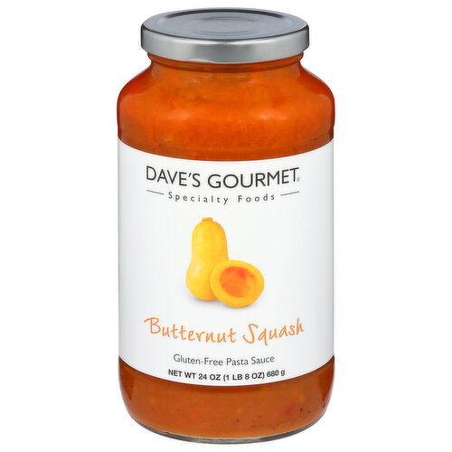 Dave's Gourmet Pasta Sauce, Gluten-Free, Butternut Squash