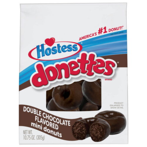 Hostess Mini Donuts, Double Chocolate Flavored