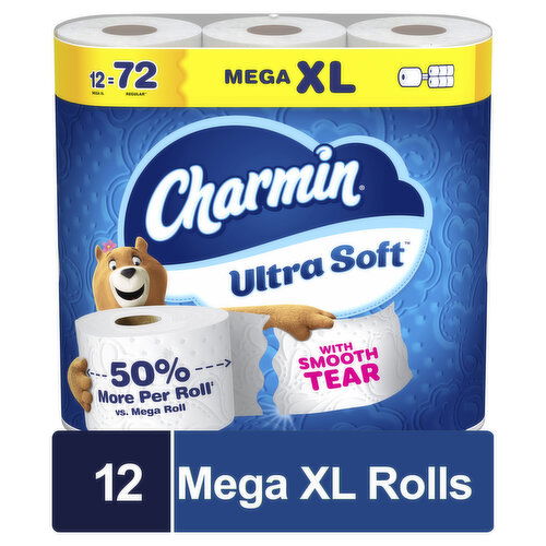 Charmin Toilet Paper Ultra Soft, Mega XL Rolls