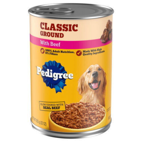 Pedigree Classic Ground Beef Food for Dogs