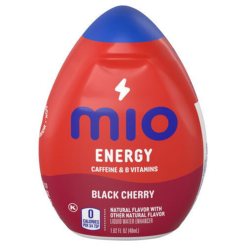 MiO Liquid Water Enhancer, Black Cherry, Energy