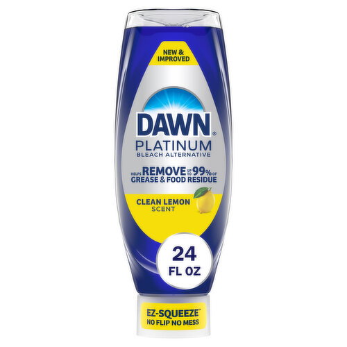 Dawn Dawn Platinum EZ Squueze Dish Soap Bleach Alternative Clean Lemon, Image 1 of 6
