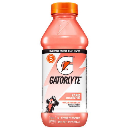 Gatorlyte Rapid Rehydration Watermelon Electrolyte Beverage Image 1 of 3