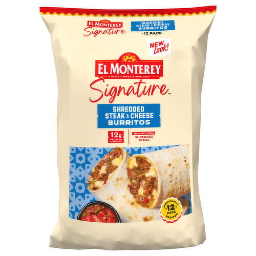 El Monterey Shredded Steak & Cheese Burritos