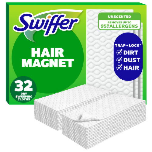 Swiffer Sweep + Mop, Dry Pads Refill, Floor Cleaner, Unscented Image 1 of 6