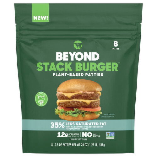 Beyond Patties, Plant-Based, Stack Burger