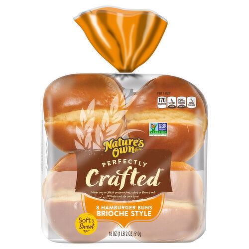 Nature's Own Brioche Style Hamburger Buns