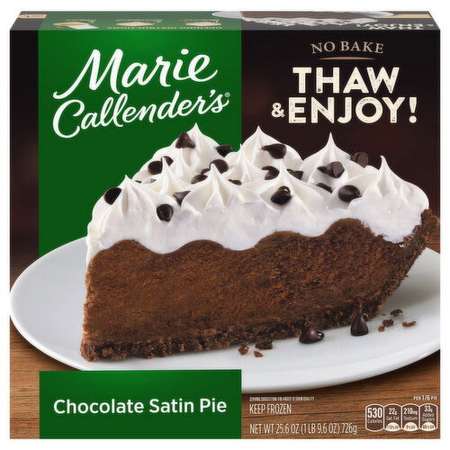 Marie Callender's No Bake Chocolate Satin Pie