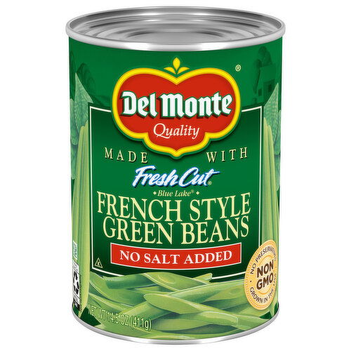 Del Monte No Salt Added French Style Fresh Cut Green Beans