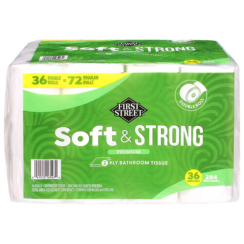 First Street Soft & Strong Premium 2 Ply Double Rolls Bathroom Tissue
