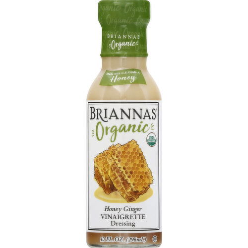 Briannas Dressing, Vinaigrette, Honey Ginger