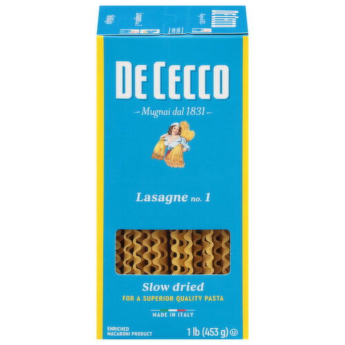 De Cecco Lasagne, No. 1