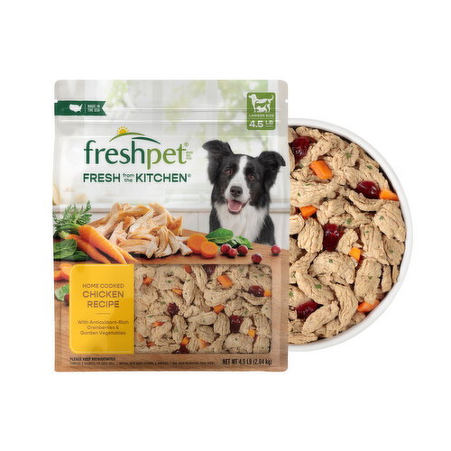 Freshpet Fresh From the Kitchen, Healthy & Natural Dog Food, Chicken Recipe, 4.5lb Image 1 of 11