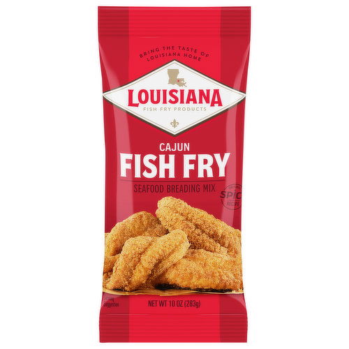 Louisiana Fish Fry Products Seafood Breading Mix, Fish Fry, Cajun