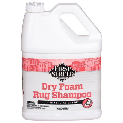 First Street Rug Shampoo, Dry Foam, Commercial Grade