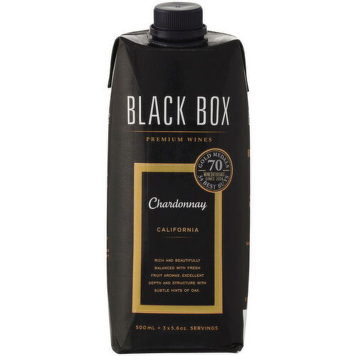 Black Box Chardonnay California White Wine Box