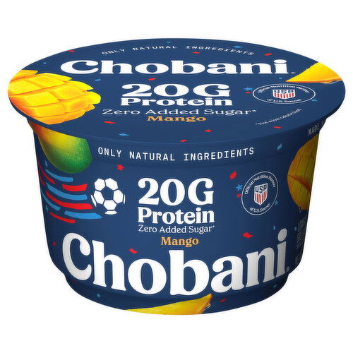 Chobani Zero Added Sugar Lowfat Greek Mango Yogurt