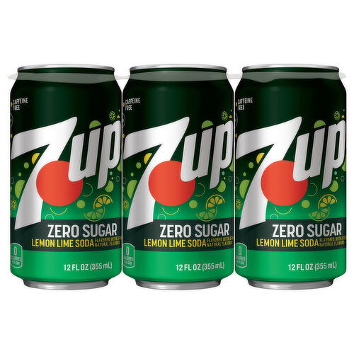 7-UP Soda, Zero Sugar, Lemon Lime