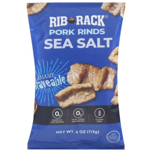 Rib Rack Pork Rinds, Sea Salt