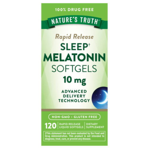 Nature's Truth Softgels 10 mg Sleep Melatonin