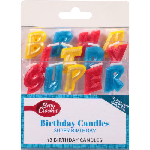 Betty Crocker Birthday Candles, Super Birthday