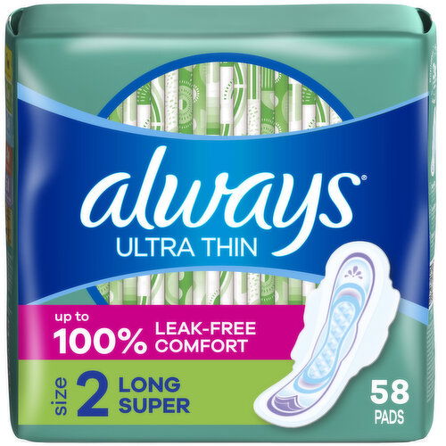 Always Pads with Wings, Size 2