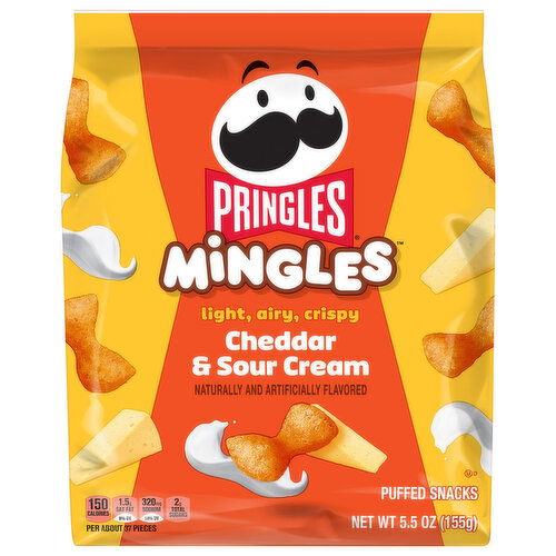 Pringles Cheddar & Sour Cream Puffed Snacks