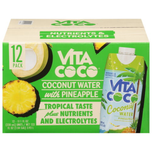 Vita Coco Coconut Water With Pineapple Image 1 of 6