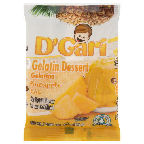 D'Gari Gelatin Dessert, Pineapple