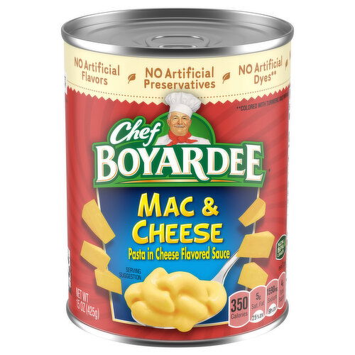 Chef Boyardee Mac & Cheese Pasta in Cheese Flavored Sauce
