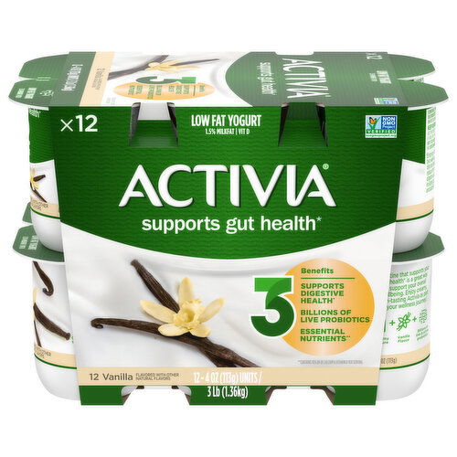 Activia Low Fat Vanilla Yogurt