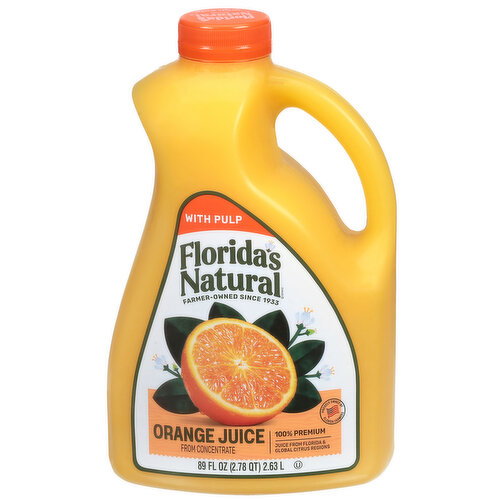Florida's Natural 100% Premium Orange Juice with Pulp Image 1 of 6