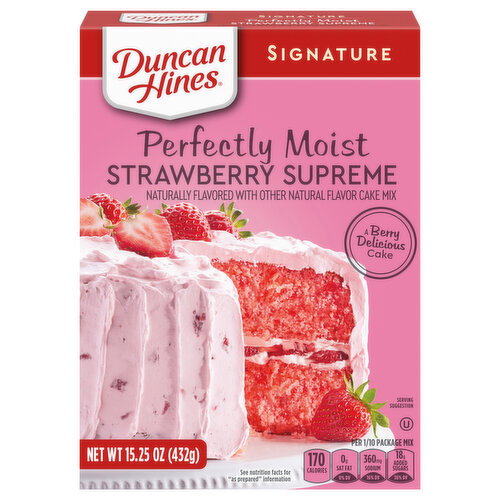 Duncan Hines Strawberry Supreme Cake Mix Image 1 of 6