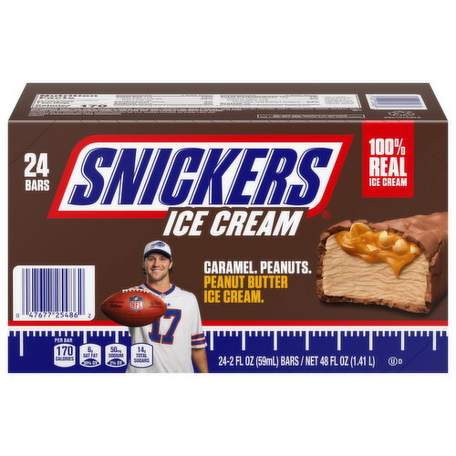 Snickers Peanut Butter Ice Cream Bars Image 1 of 6
