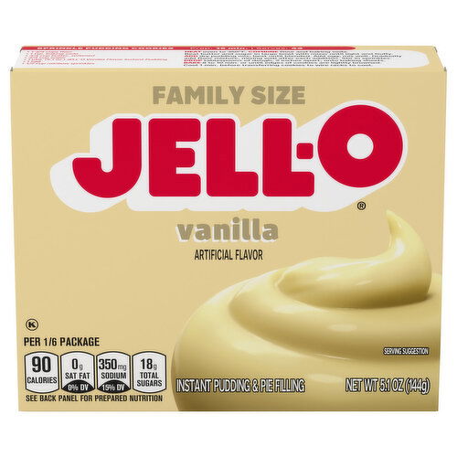 Jell-O Instant Vanilla Pudding & Pie Filling Family Size
