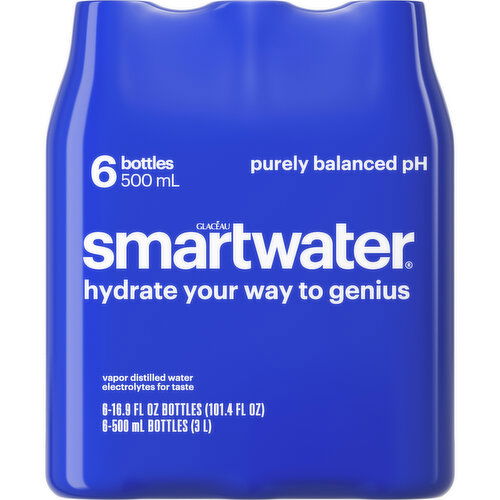 smartwater Vapor Distilled Premium Water Bottles