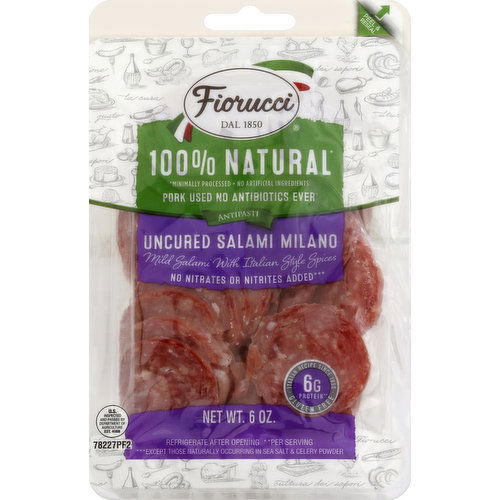 Fiorucci Salami Milano, Uncured