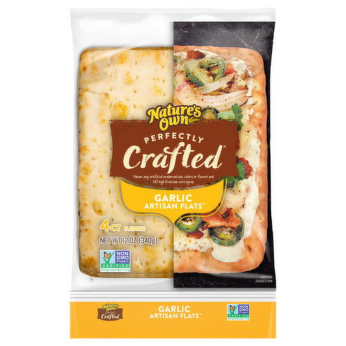 Nature's Own Artisan Flats Garlic Flatbread