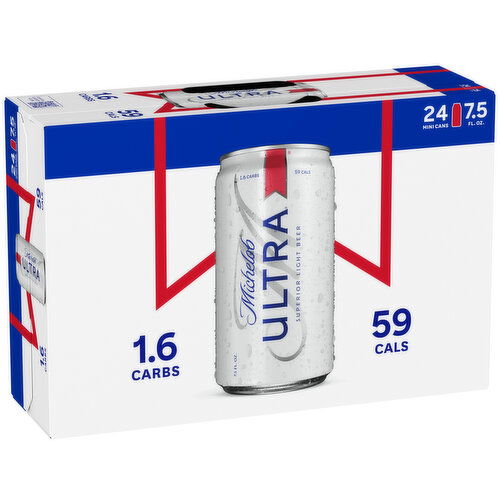 Michelob Ultra Michelob Ultra 24 Pack 7.5 oz Mini Cans