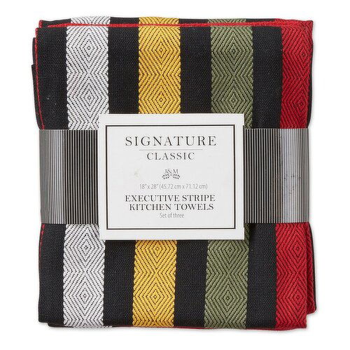 Executive Stripe Dishtowel