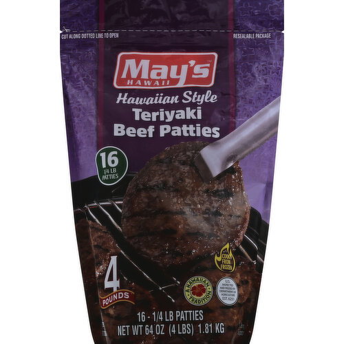 Mays Hawaii Brand Teriyaki Patties Image 1 of 6